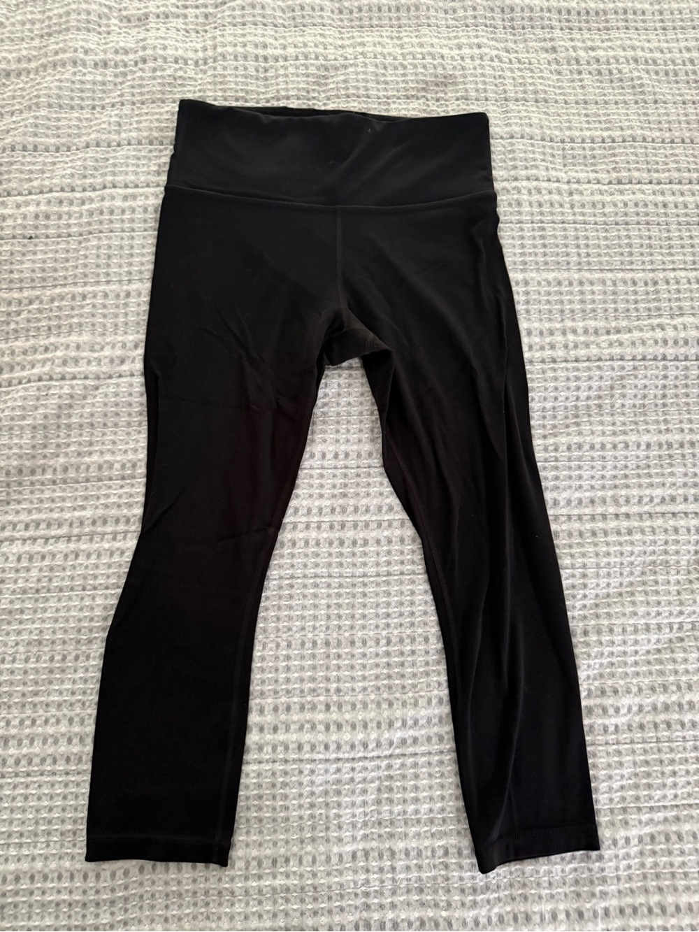 Athleta Black Elation Capri with Subtle Logo